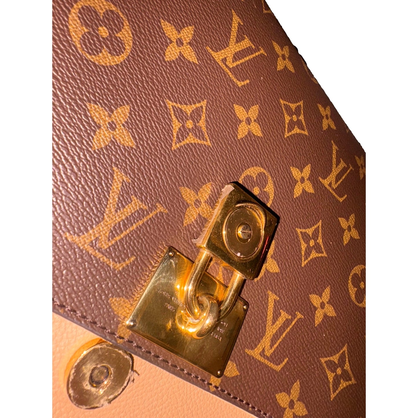 Louis Vuitton Marignan Handbag Monogram Canvas with Leather
