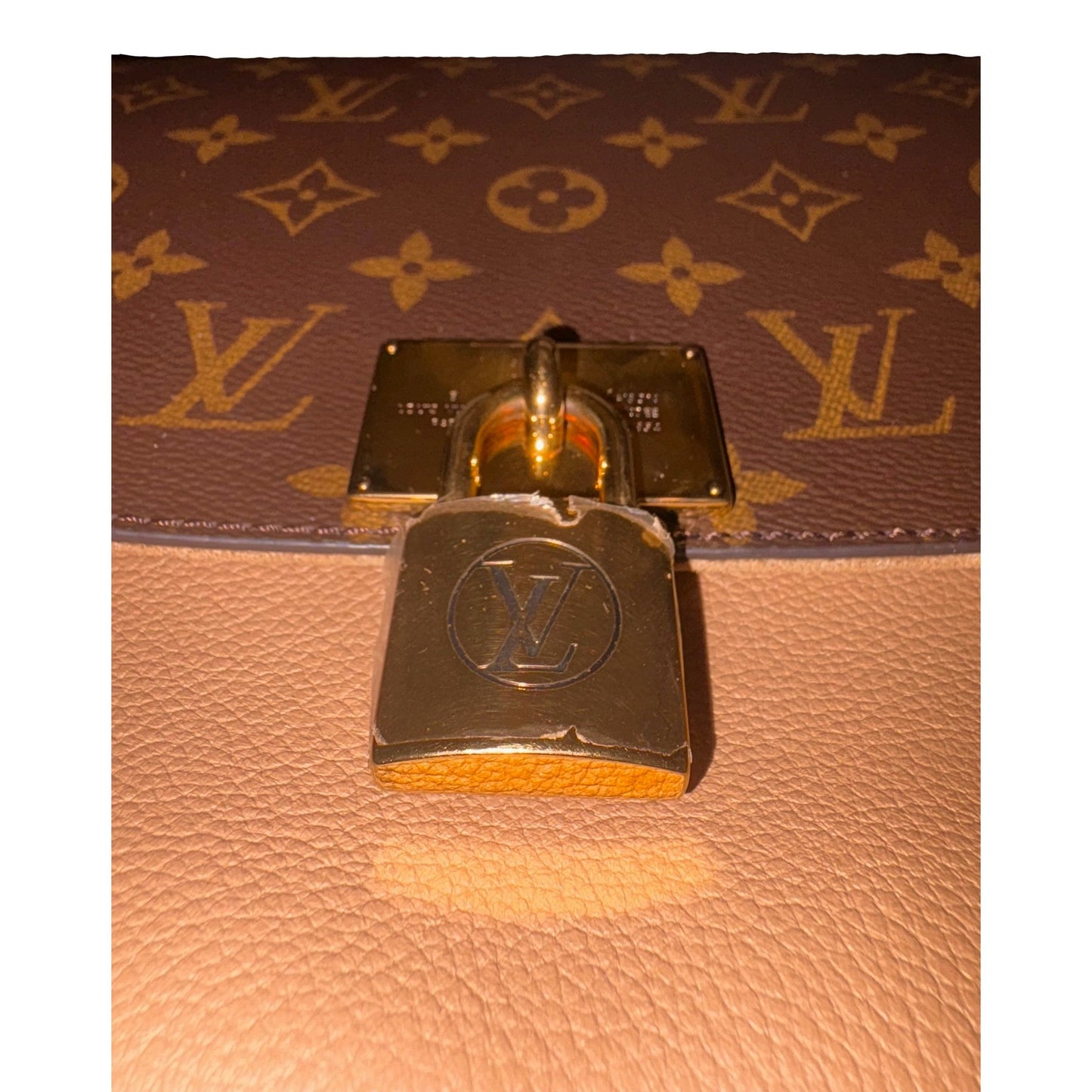 Louis Vuitton Marignan Handbag Monogram Canvas with Leather