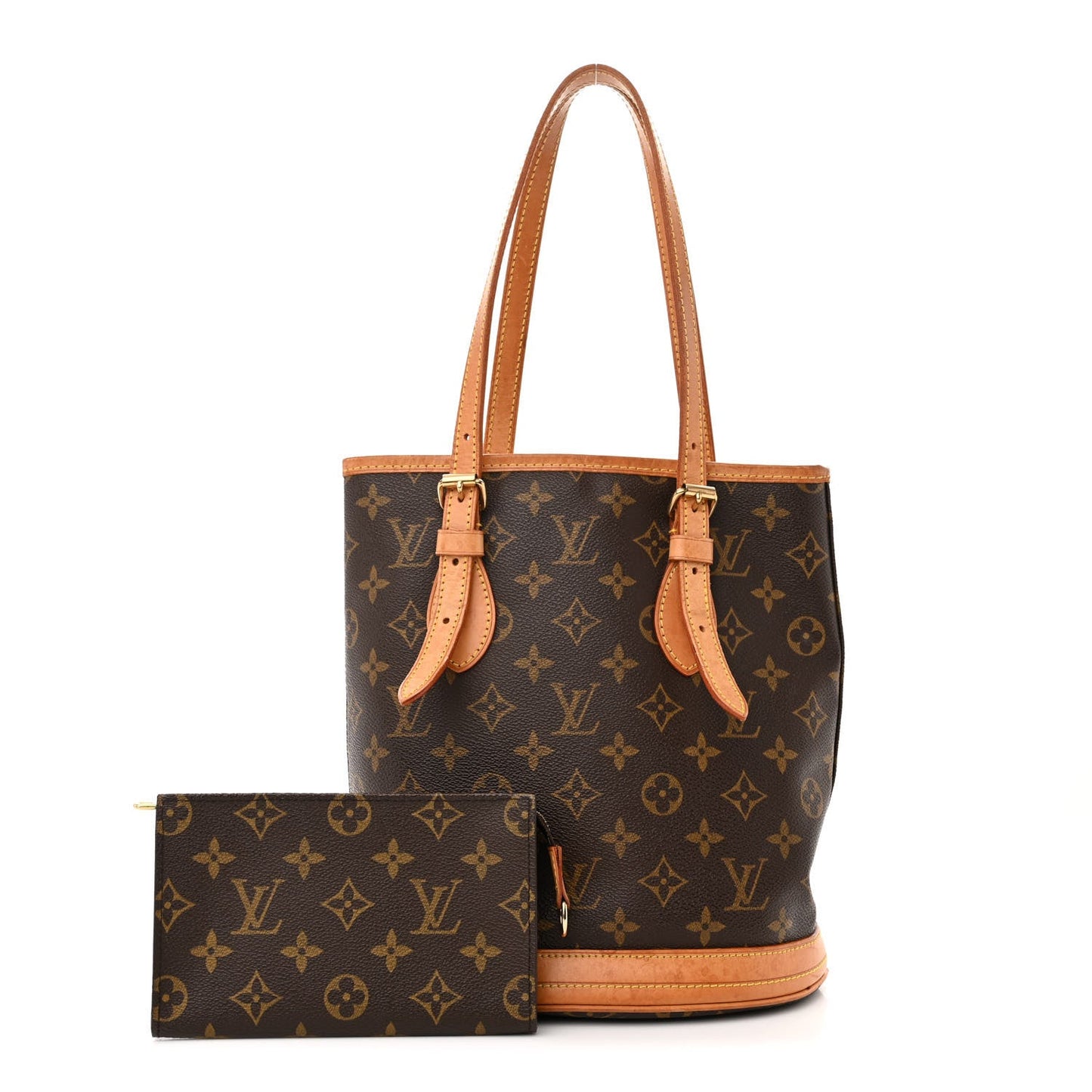 Louis Vuitton Monogram Canvas Petit Bucket Bag 23