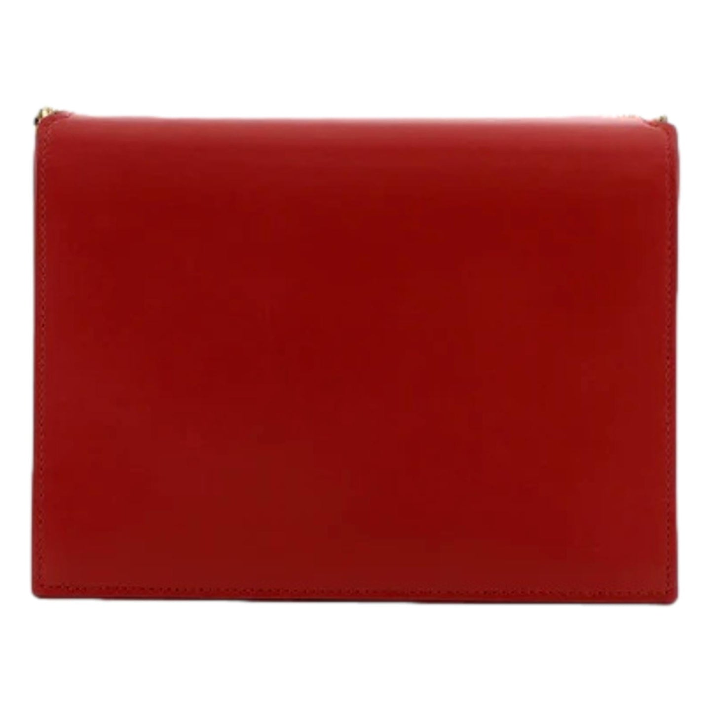 Saint Laurent Cassandra Red Leather Medium Shoulder Bag