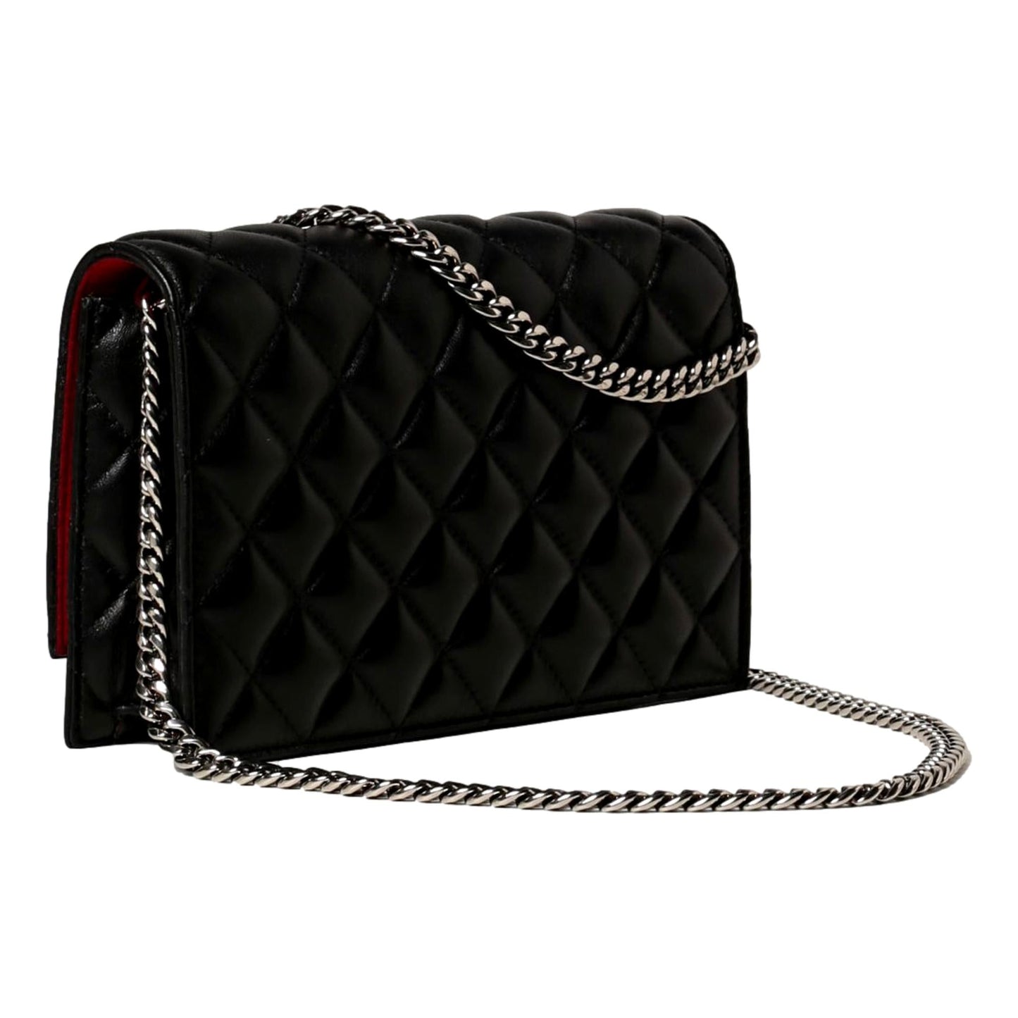 Alexander McQueen Small Black Quilted Leather Skull Shoulder Bag 647288