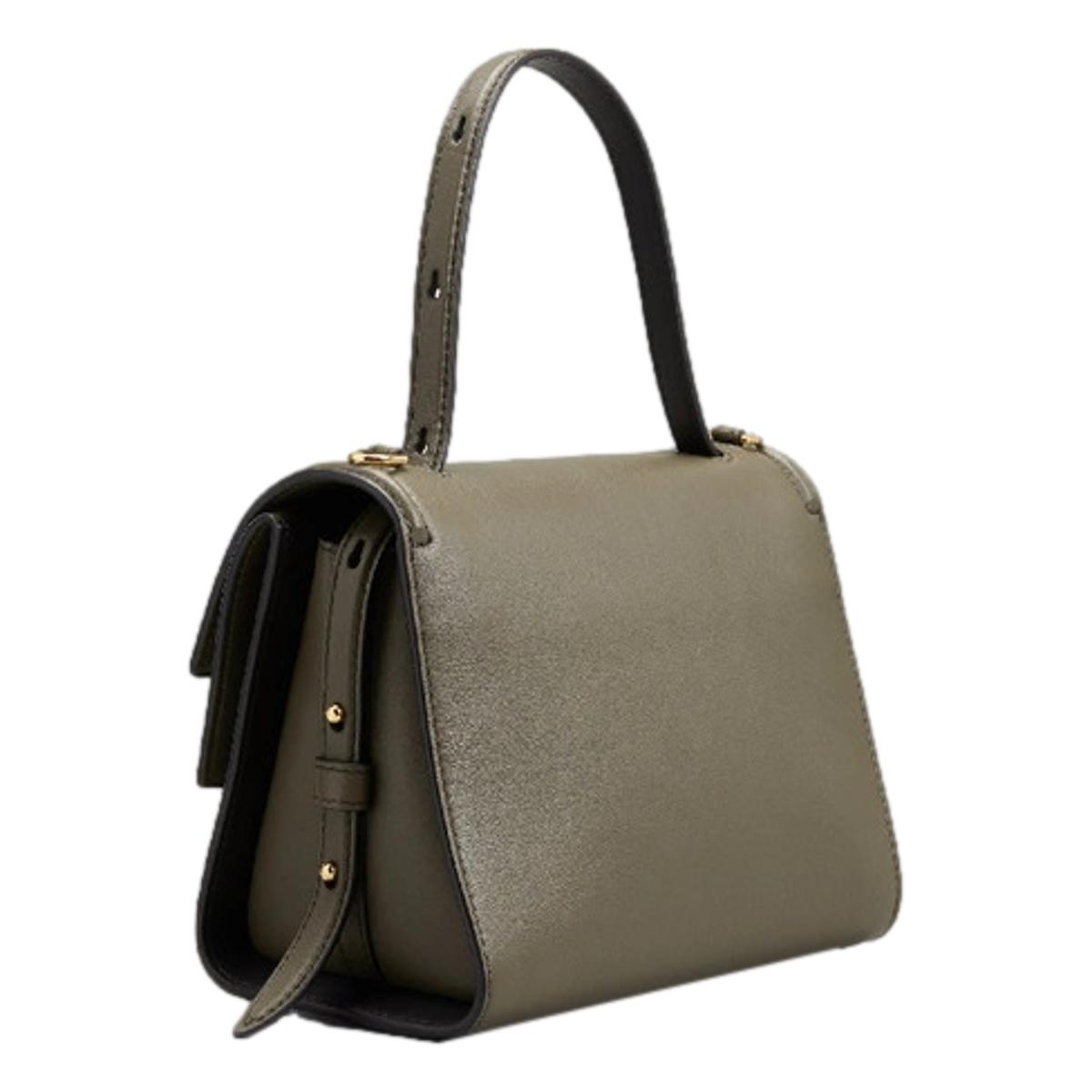 Alexander McQueen The Story Bag Khaki Leather Small Satchel 610021