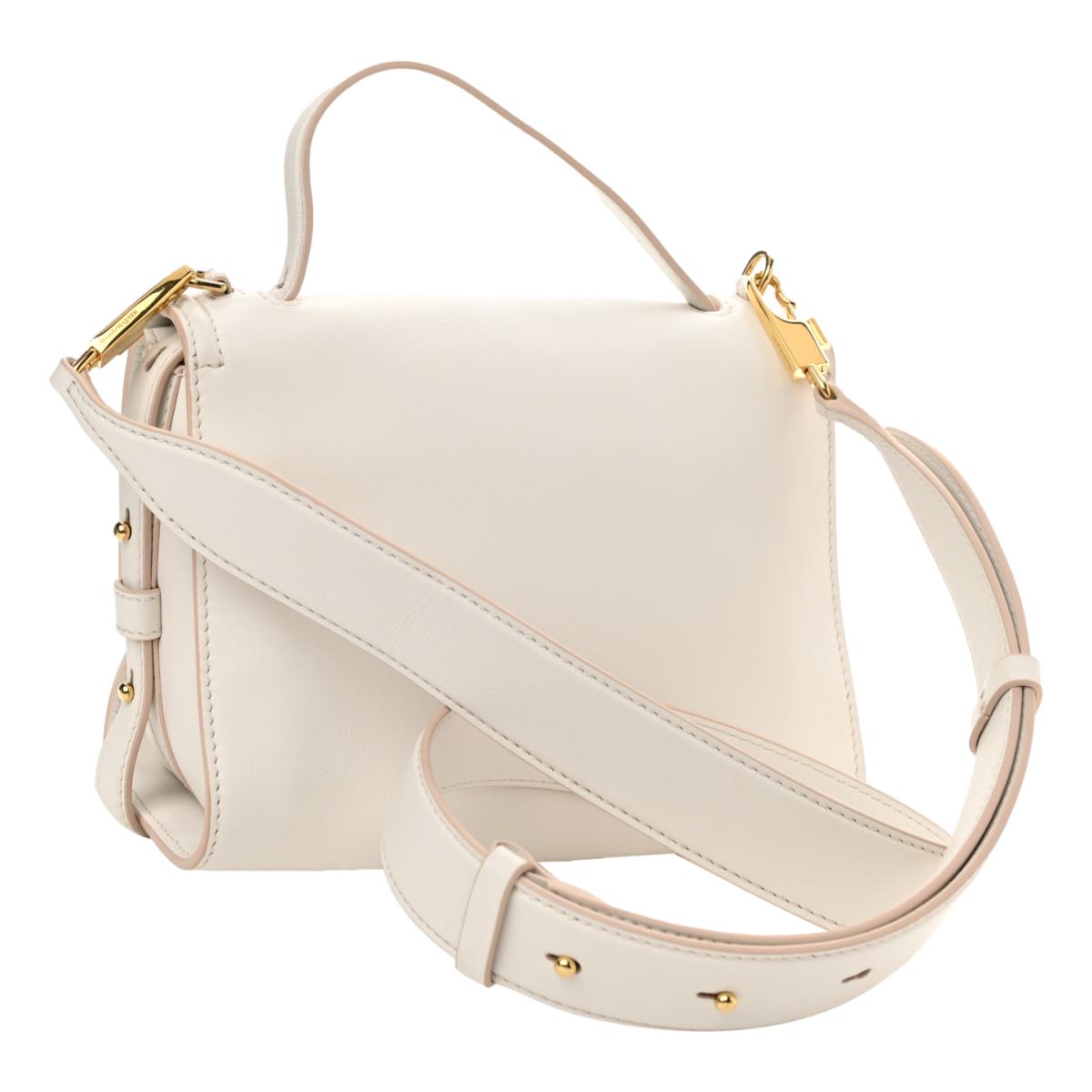 Alexander McQueen The Story Bag Ivory Leather Small Satchel 610021