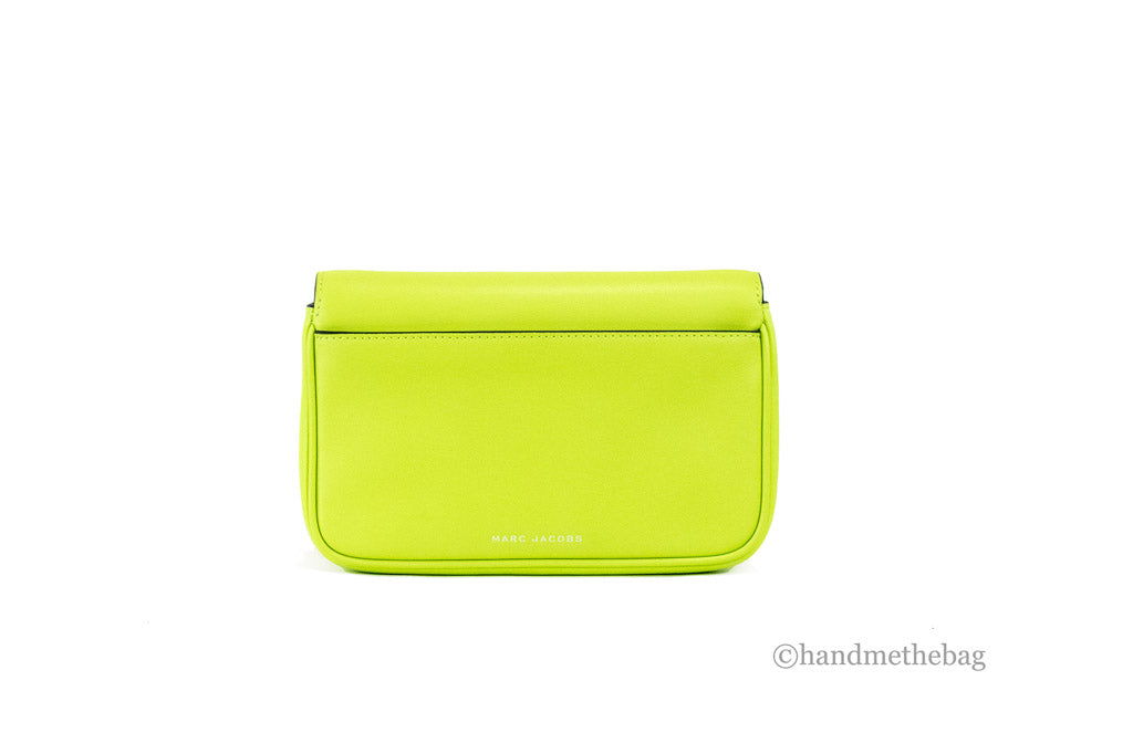 Marc Jacobs The J Marc Green Glow Smooth Leather Shoulder Crossbody Handbag