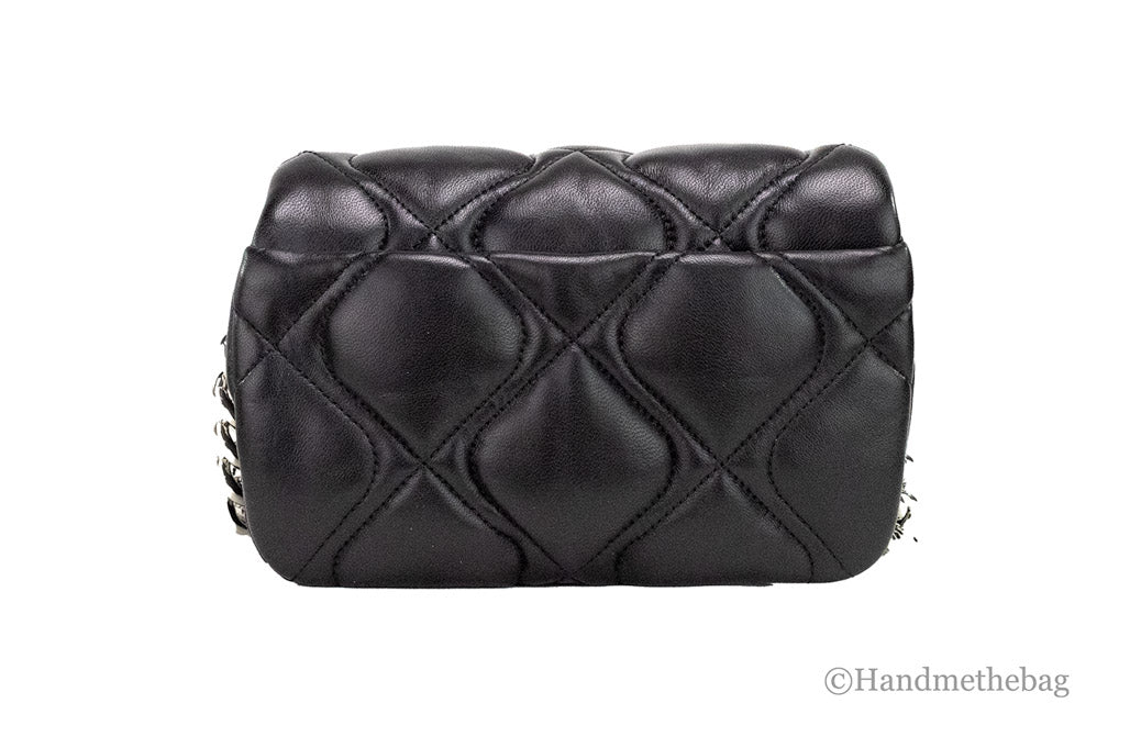 Marc Jacobs Small Black Quilted Smooth Leather Chain Shoulder Crossbody Handbag