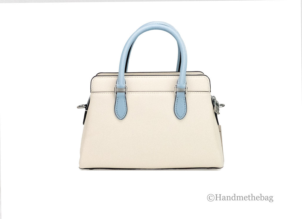 Coach (CH173) Darcie Mini Colorblock Chalk Leather Carryall Satchel Handbag