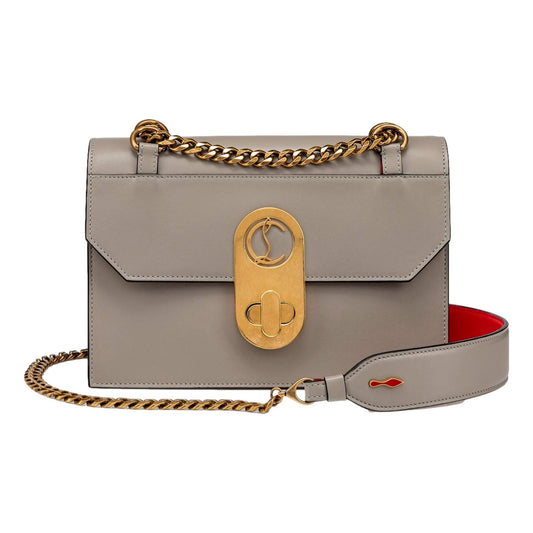 Christian Louboutin Elisa Large Fume Grey Calf Paris Bag