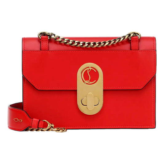 Christian Louboutin Elisa Large Red Calf Paris Bag