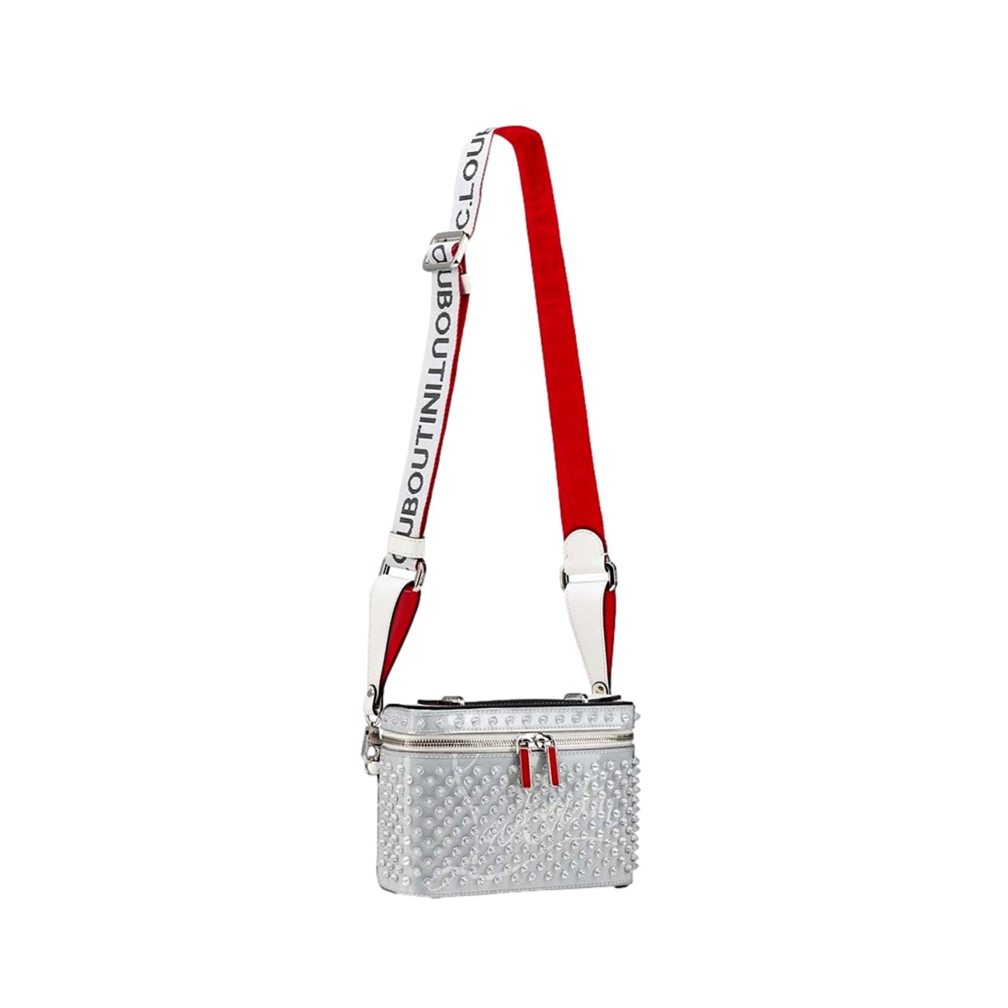 Christian Louboutin Kypipouch Spike Ivory Leather Crossbody