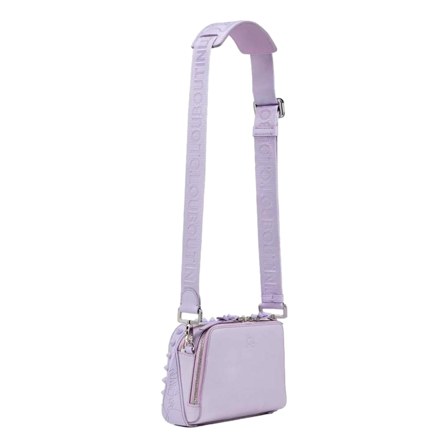 Christian Louboutin Loubitown Lilac Studded Leather Crossbody