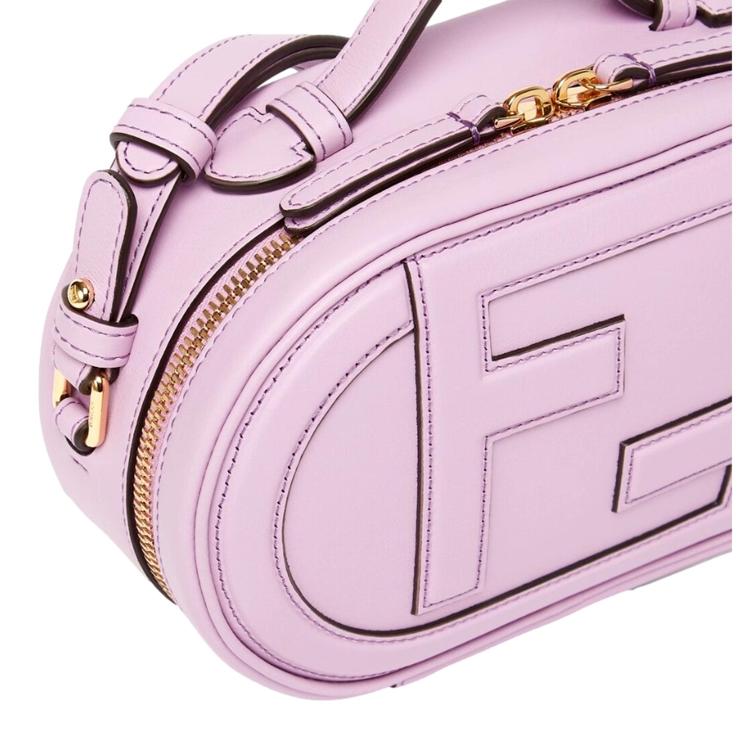 Fendi O'Lock Lilac Leather Mini Crossbody Bag