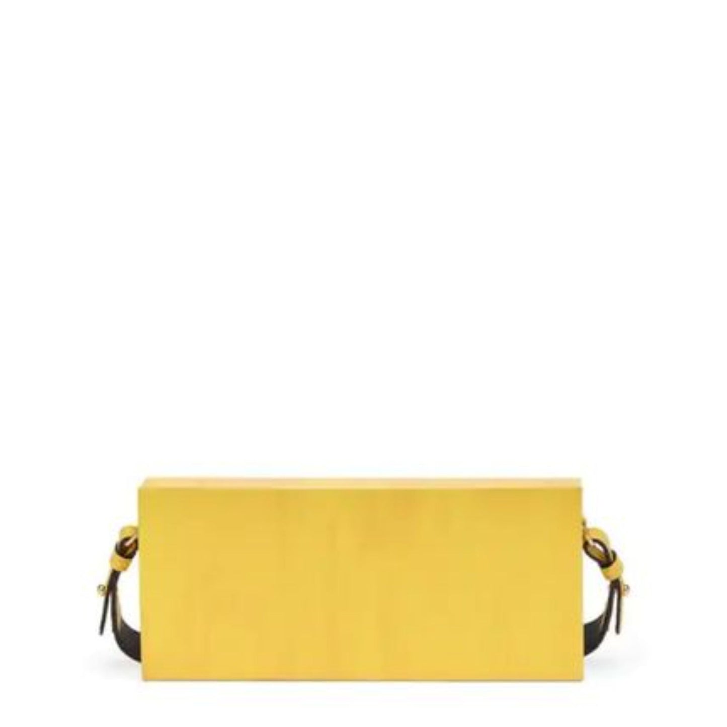 Fendi Roma Horizontal Box Yellow Leather Shoulder Bag 7VA520