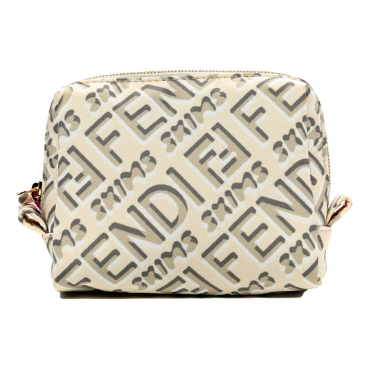 Fendi x Skims Nylon Avorio Small Beauty Pouch