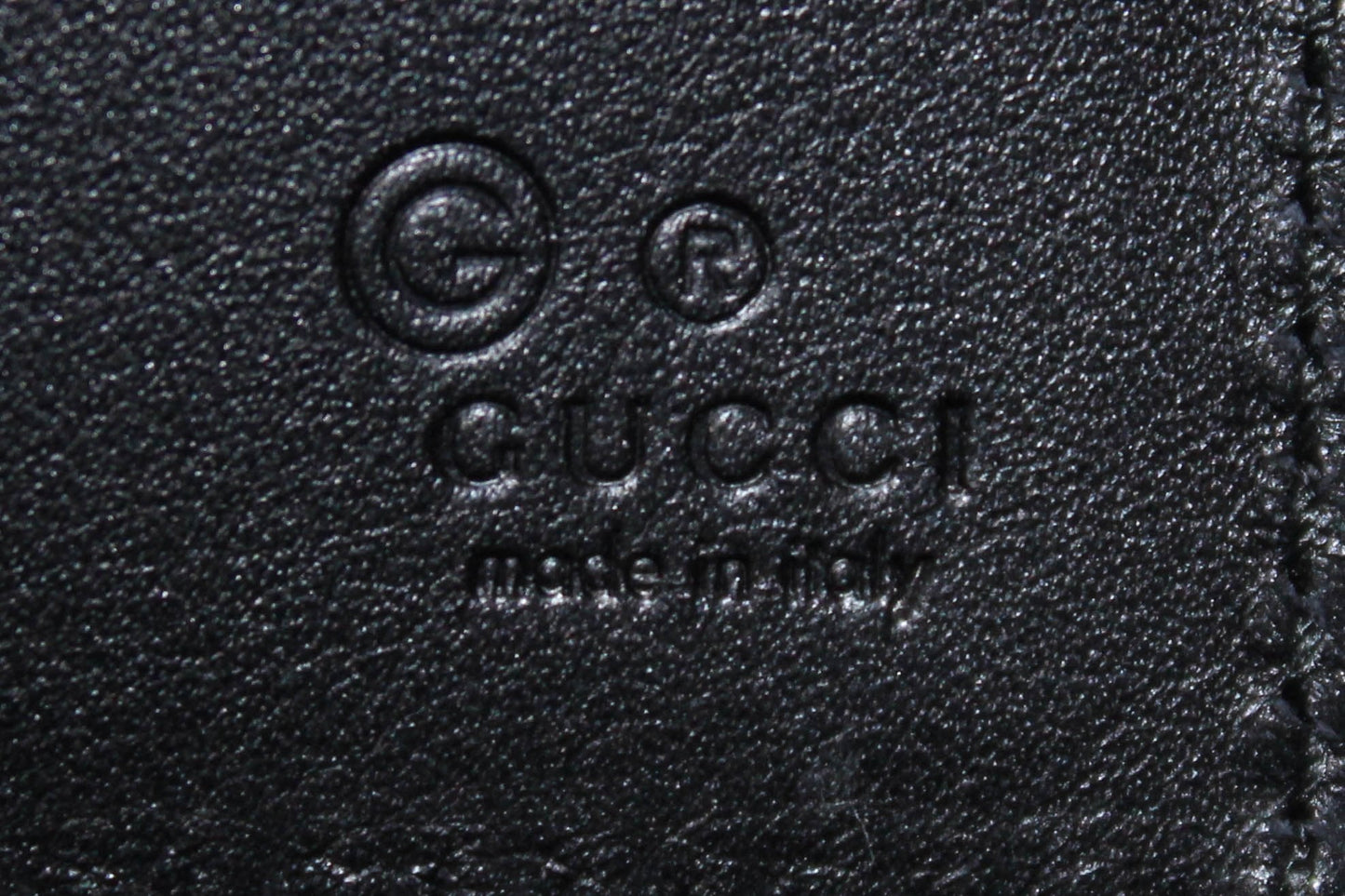 Gucci Men's Microguccissima GG Black Leather Bifold Wallet