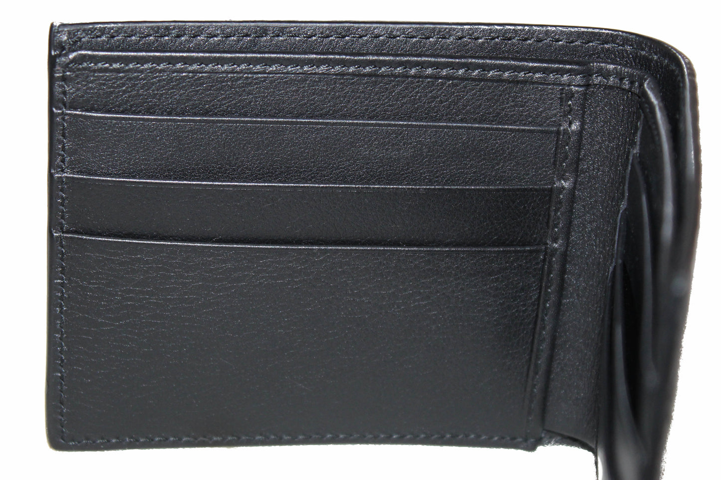 Gucci Men's Microguccissima GG Black Leather Bifold Wallet