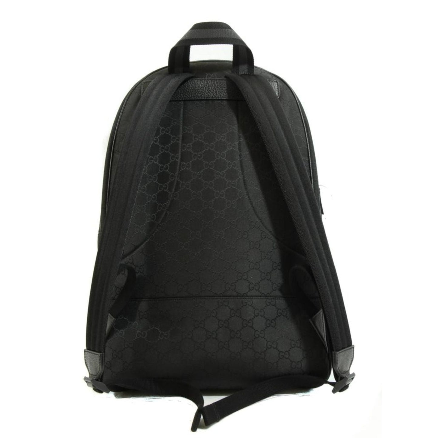 Gucci Nylon GG Guccissima Black Slim Backpack Travel Bag 449181