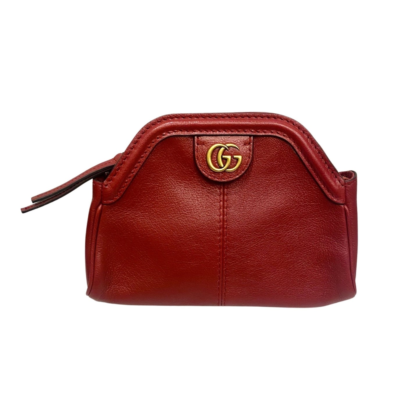 Gucci Rebelle Red Calf Leather Clutch Bag 517735