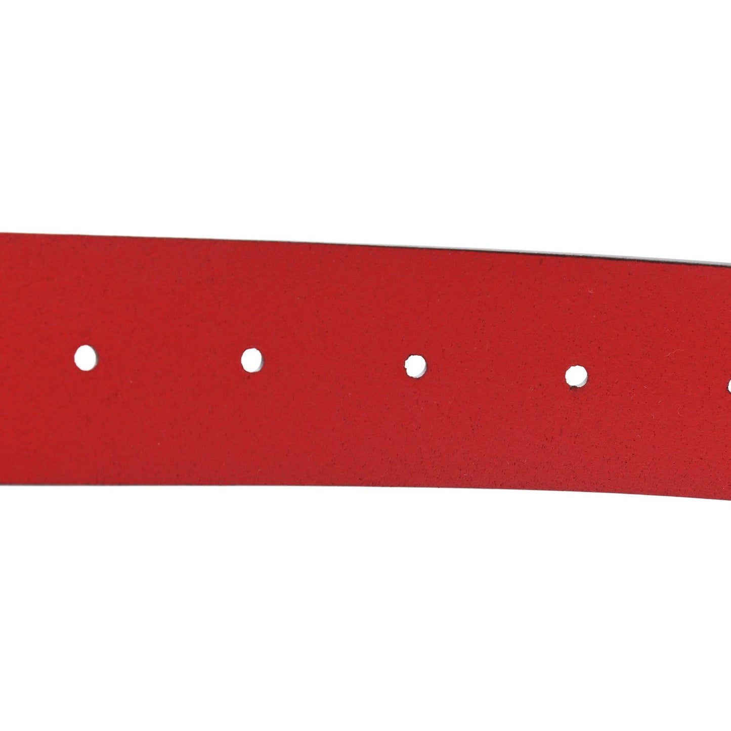 Gucci Rosso Red Leather Interlocking GG Buckle 95/38 Belt 546389