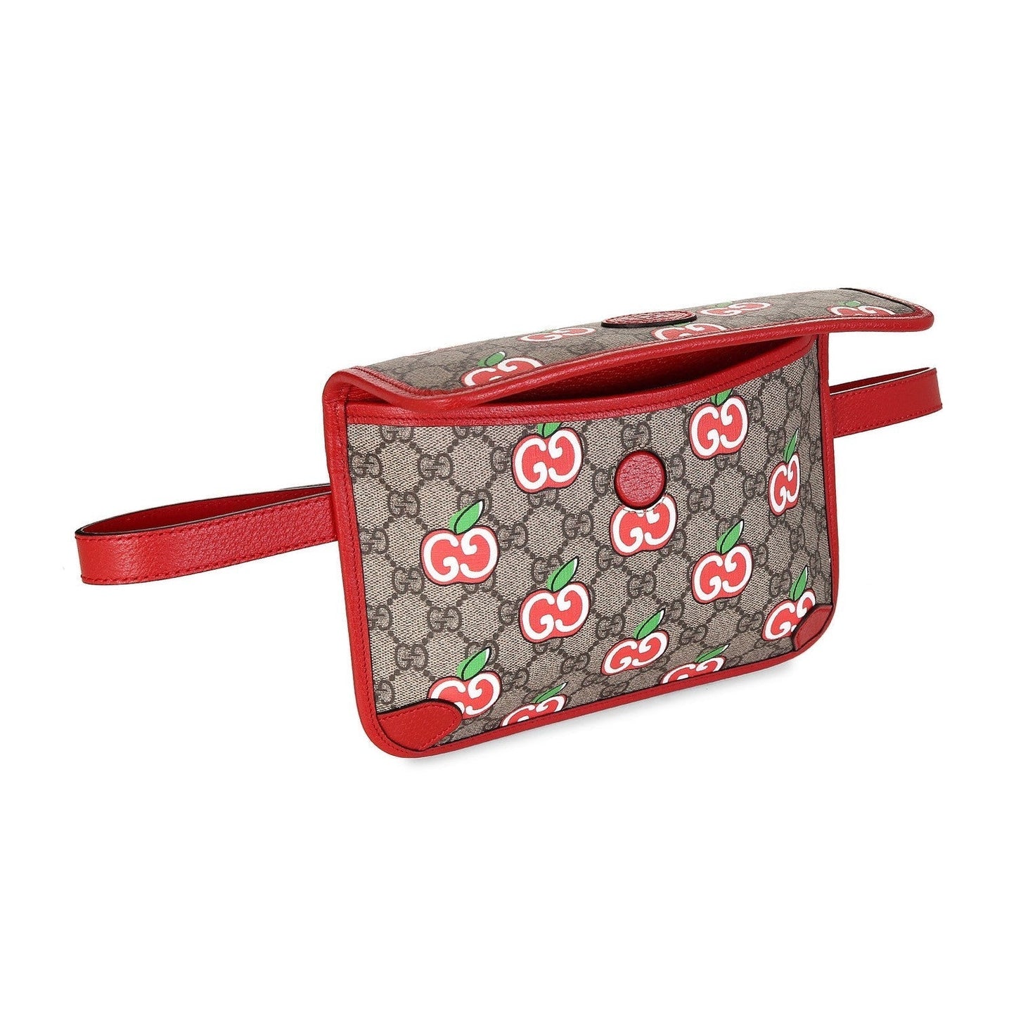 Gucci Supreme Canvas GG Apple Print Belt Bag 625233