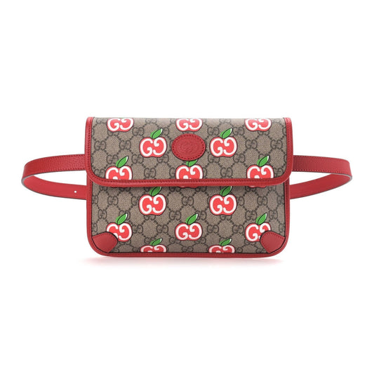 Gucci Supreme Canvas GG Apple Print Belt Bag 625233