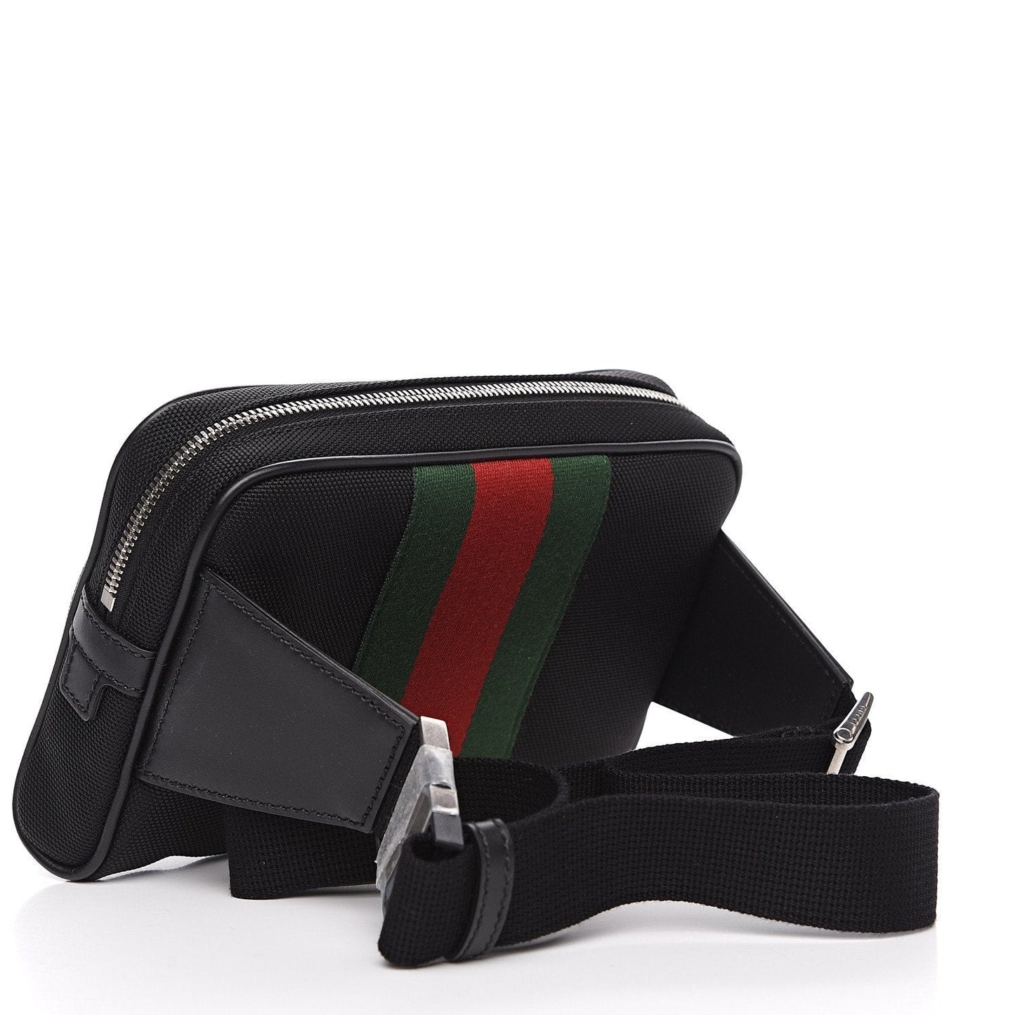 Gucci Techno Canvas Belt Bag Green Red Web 630919