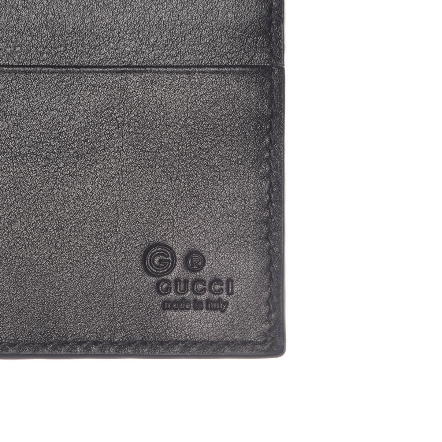 Gucci Unisex Microguccissima GG Black Money Clip Wallet 544478