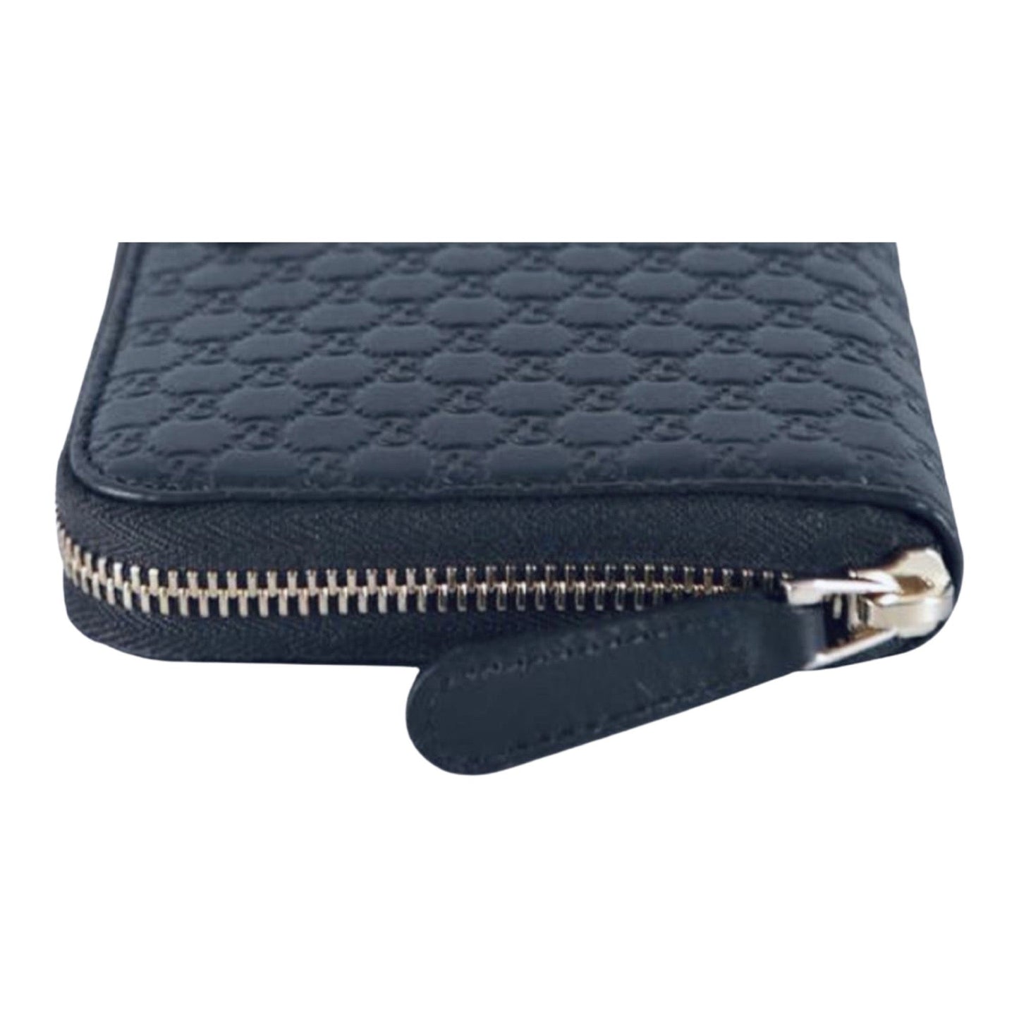 Gucci Women's Navy Microguccissima GG Leather Zipper Wallet 449391