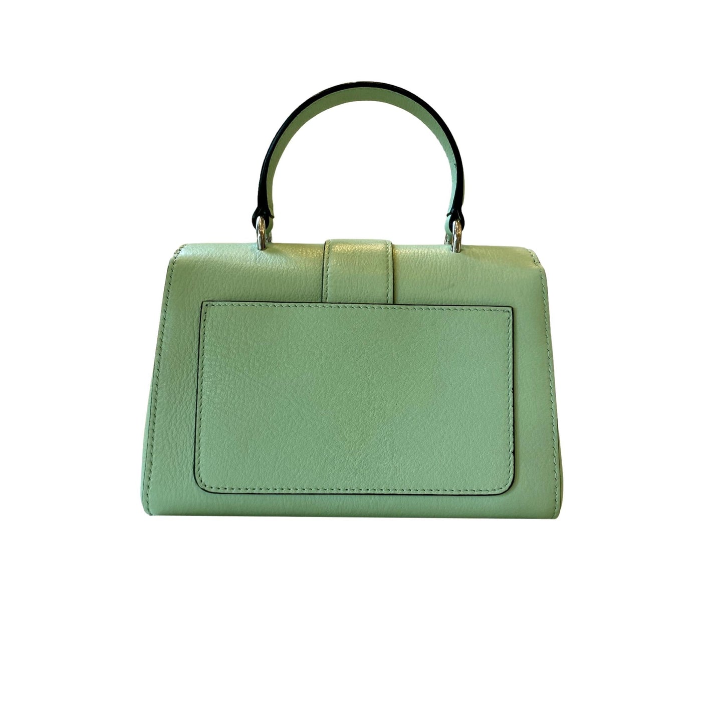 Jimmy Choo Cheri Mint Green Leather Top Handle Bag OSQM | 028