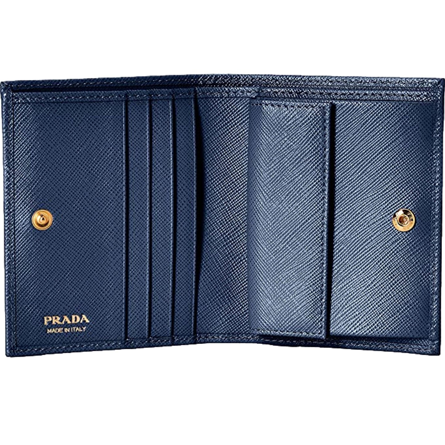 Prada Saffiano Baltico Leather Flap Wallet 1MV204