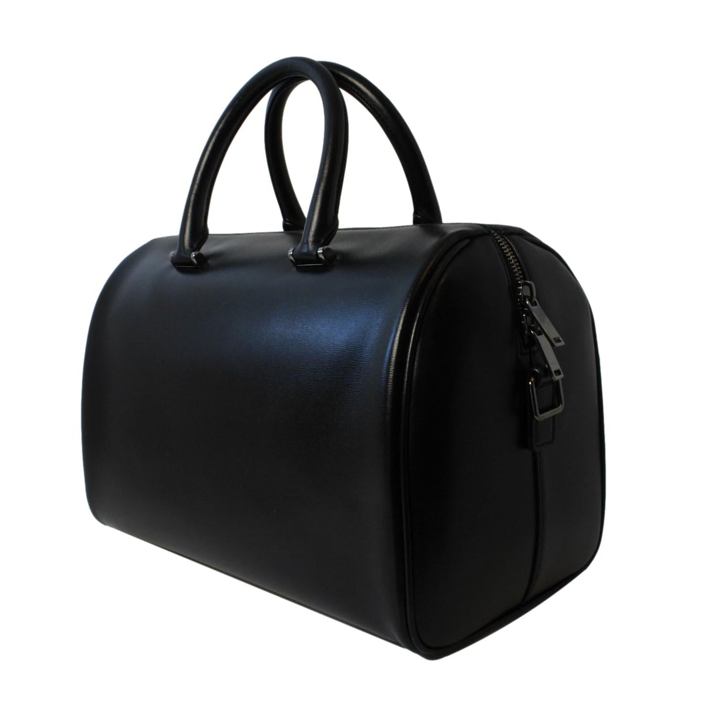 Saint Laurent 12 Hour Calfskin Leather Pony Hair Duffle Bag 533480