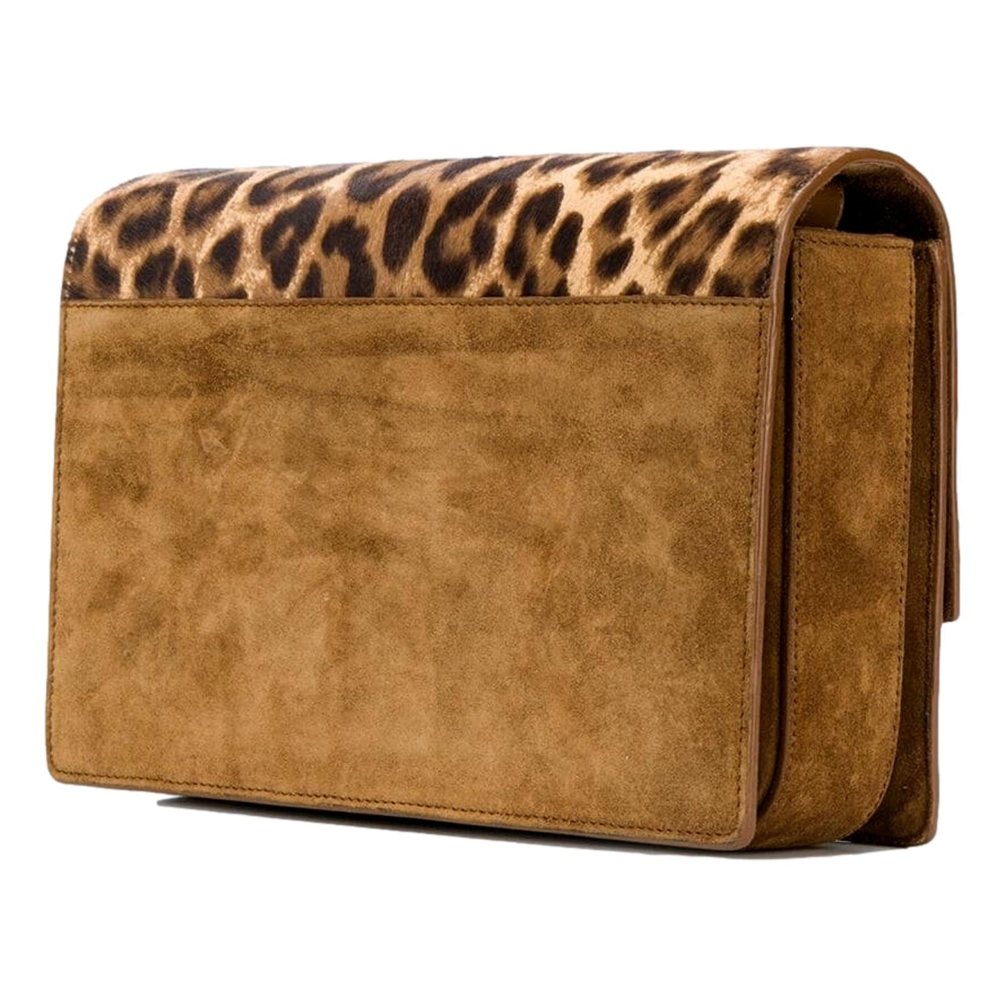 Saint Laurent Bellechasse Leopard Print Pony Hair Suede Crossbody 482044