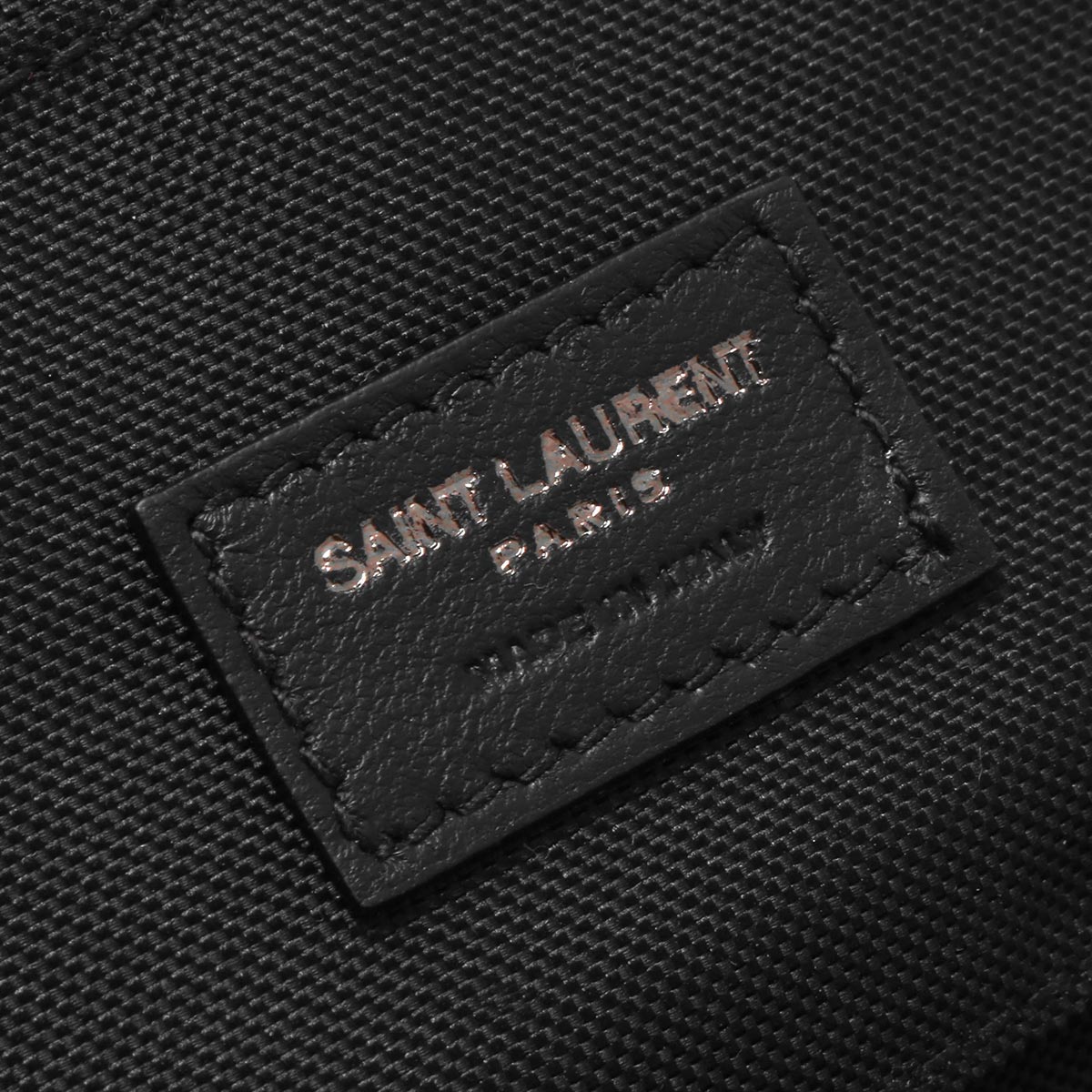 Saint Laurent Nuxx Ripstop Black Trifold Flap Wallet 588189