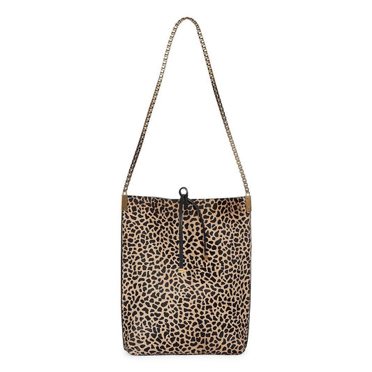 Saint Laurent Suzanne Pony Hair Leopard Print Small Hobo Bag 636498