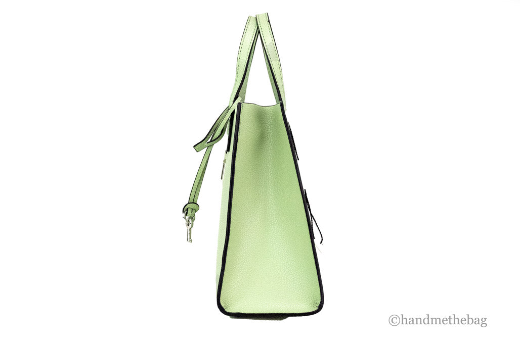 Marc Jacobs Mini Grind Mint Green Pebbled Leather Crossbody Tote Handbag