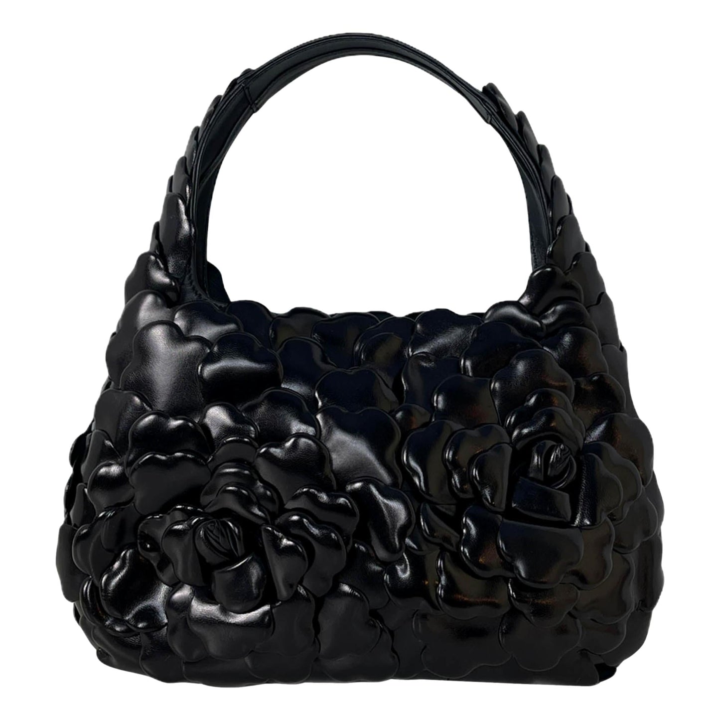 Valentino Garavani Atelier Bag 03 Black Oro Rose Edition Small Hobo Bag