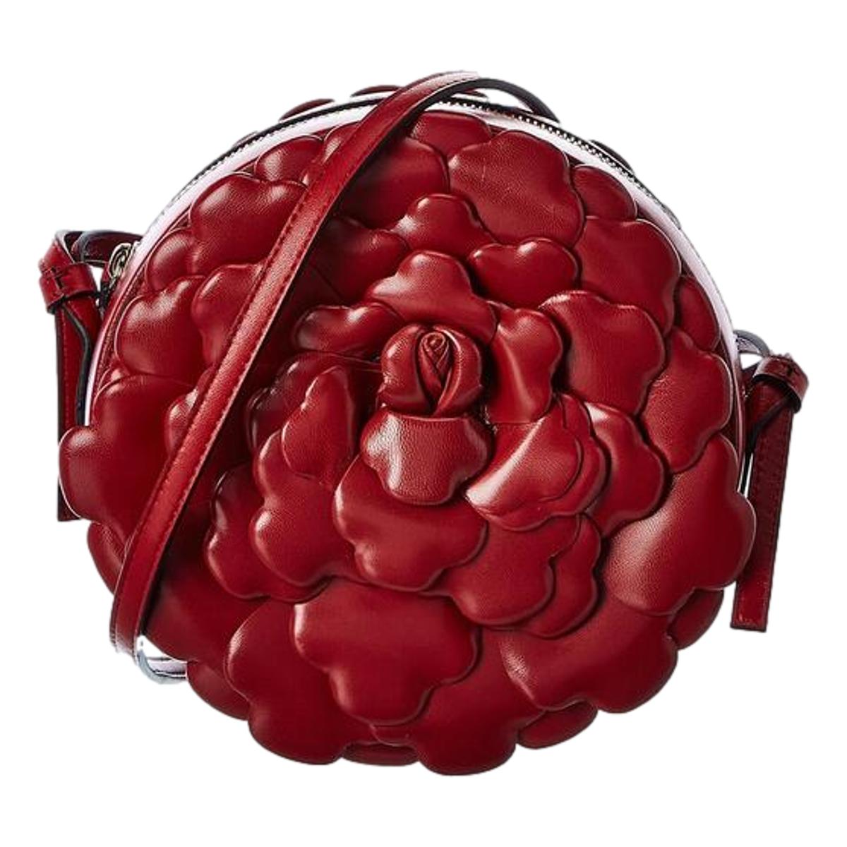 Valentino Garavani Atelier Bag 03 Red Oro Rose Edition Leather Bag