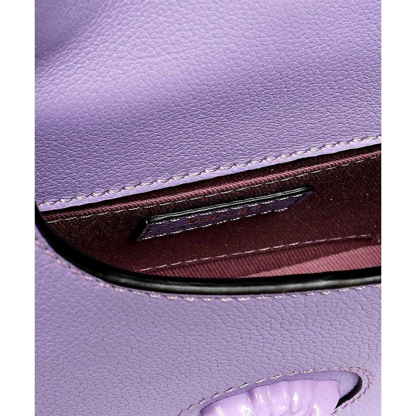 Versace La Medusa Lilac Pebbled Leather Mini Hobo Bag 1000802